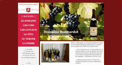 Desktop Screenshot of domaine-bonnardot.fr